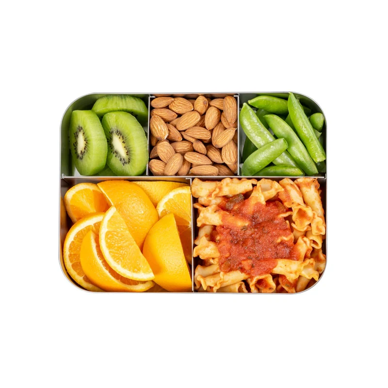 hellblaue Lunchbox mit 5 Abteilen Large Cinco - Aqua