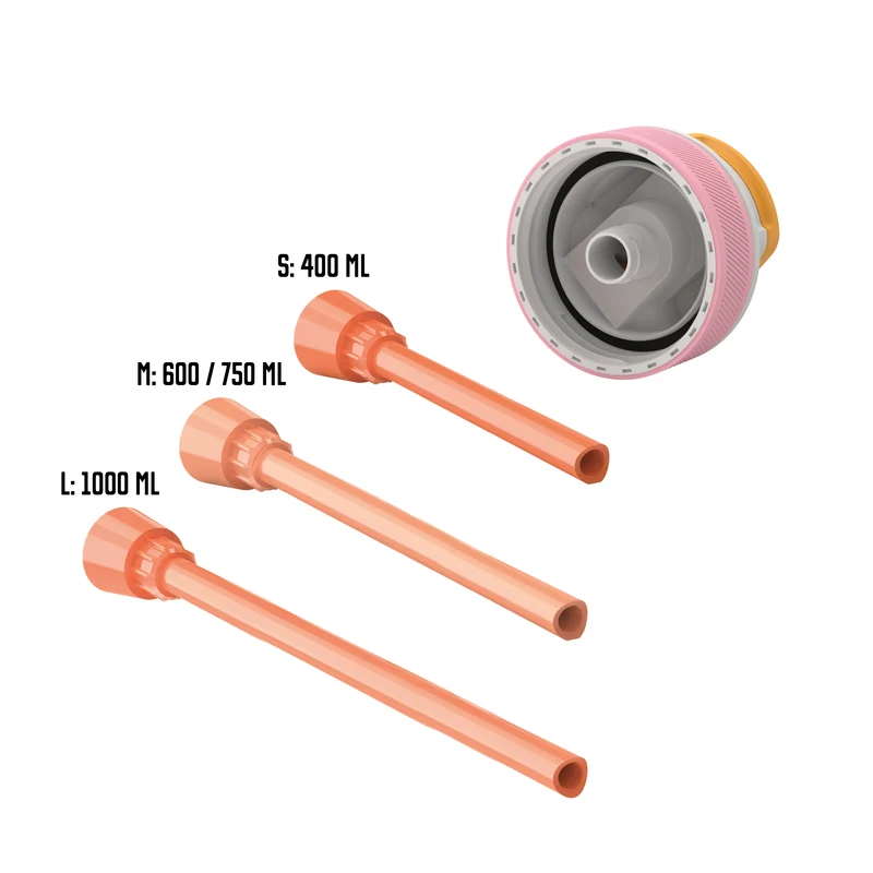 Straw set with cap