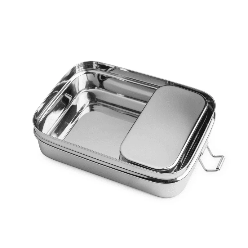 Lunchbox aus Edelstahl - 2in1