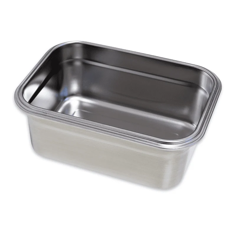 Lunchbox aus Edelstahl mit Bambusdeckel - Woody