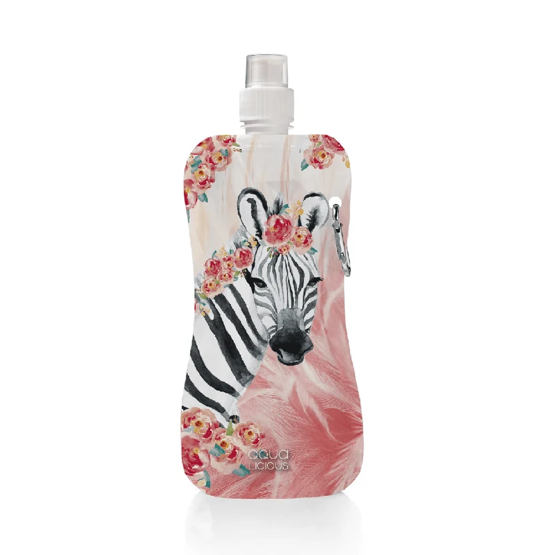 wiederverwendbare Wasserflasche - Zebra Boho