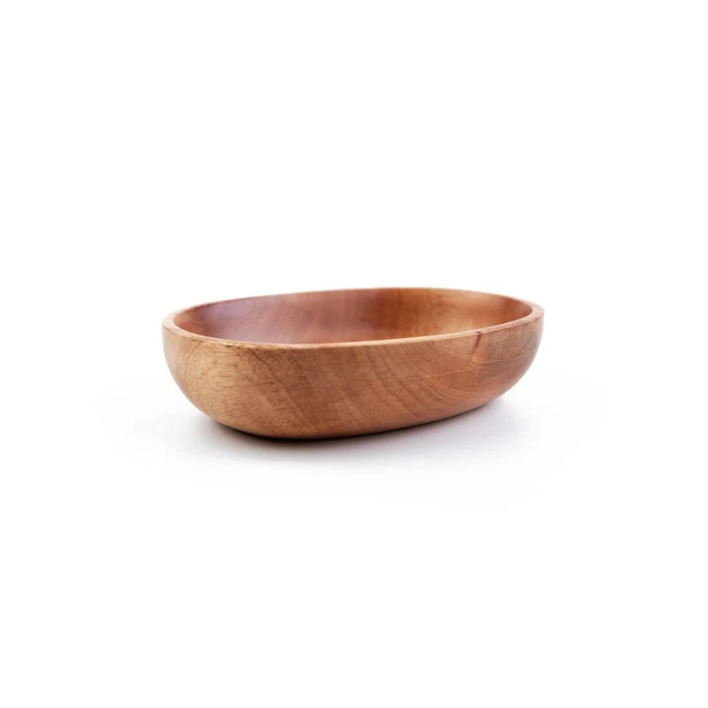 Schale aus Khaya Holz - oval