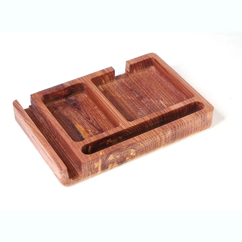 Schreibtischorganizer aus Zedernholz - Quadrat