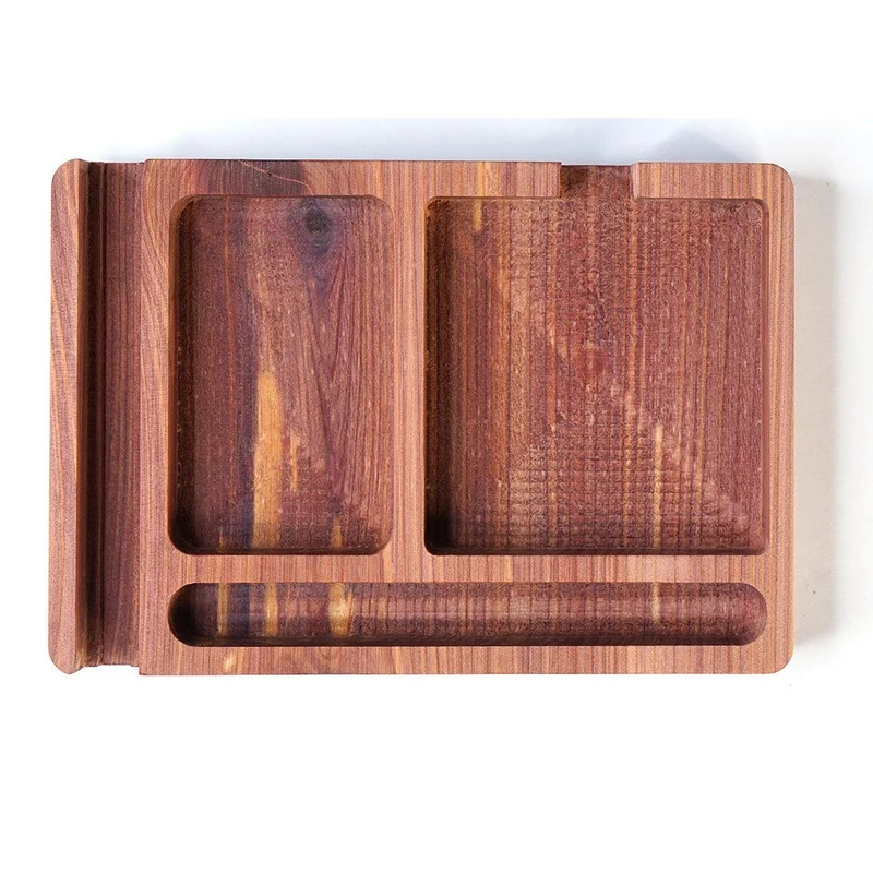 Schreibtischorganizer aus Zedernholz - Quadrat