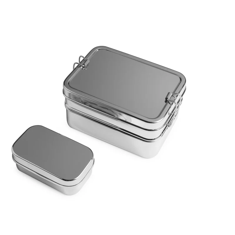 Lunchbox aus Edelstahl - 3in1