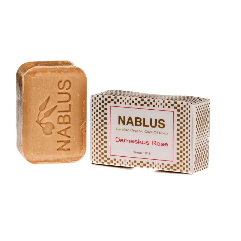 natürliche Seife aus Olivenöl - Damaskus Rose