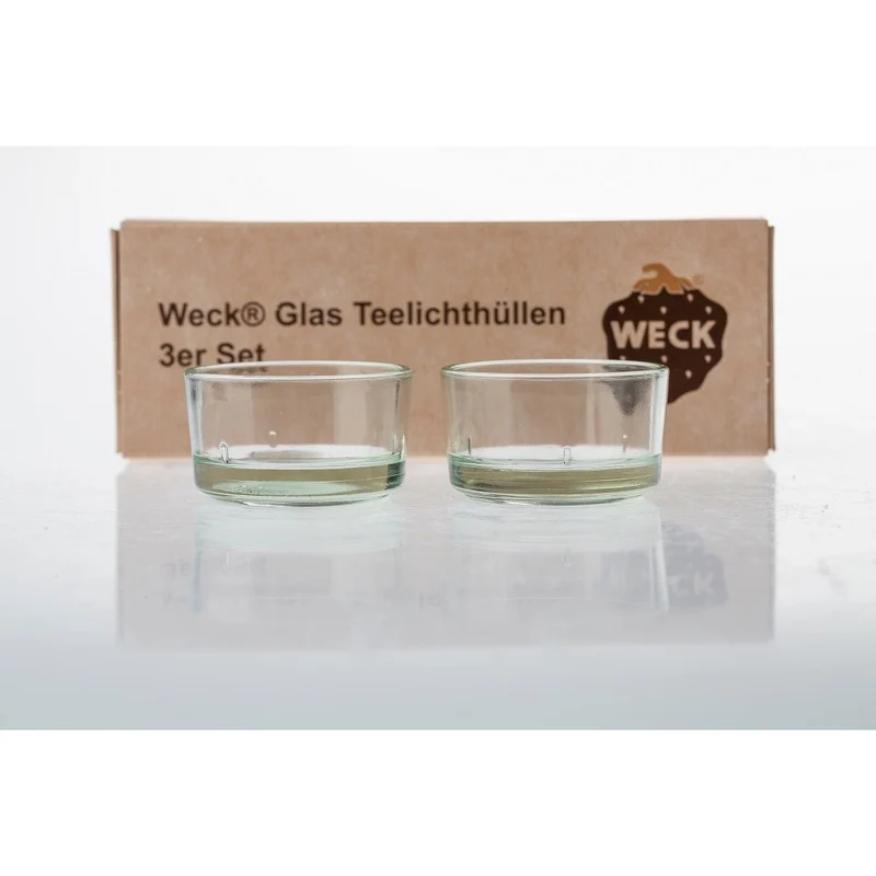 Teelichtgläser - 3 Stück