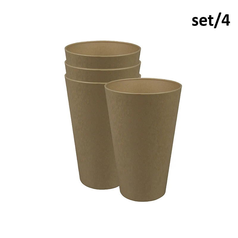Becher aus Biokunststoff - 4er Set