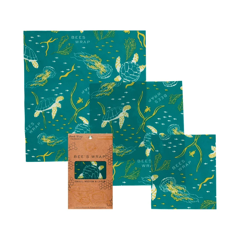 Bienenwachstücher Ocean Print - 3er Set