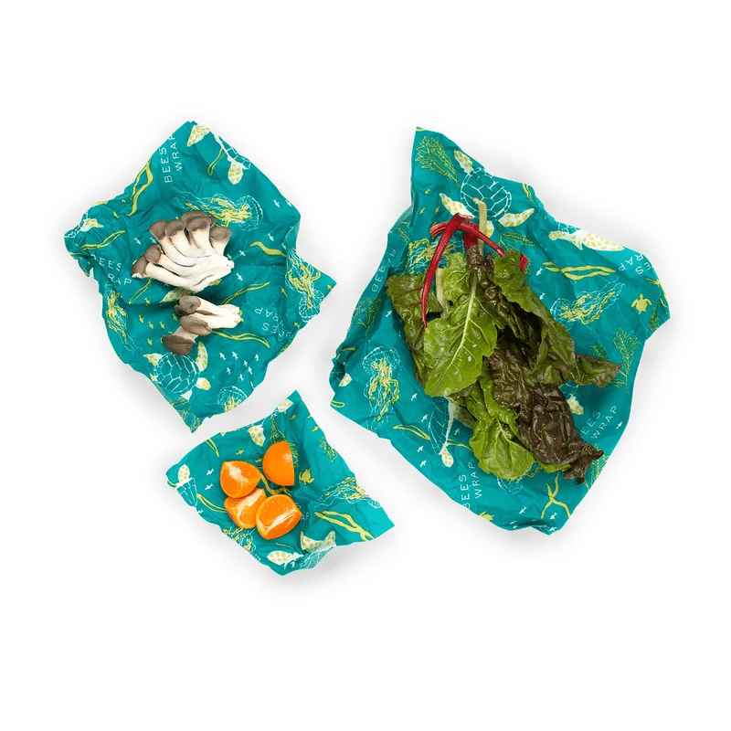 Bienenwachstücher Ocean Print - 3er Set