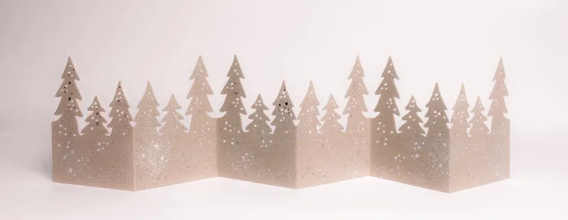 Winter-Tischgirlande „Wald“