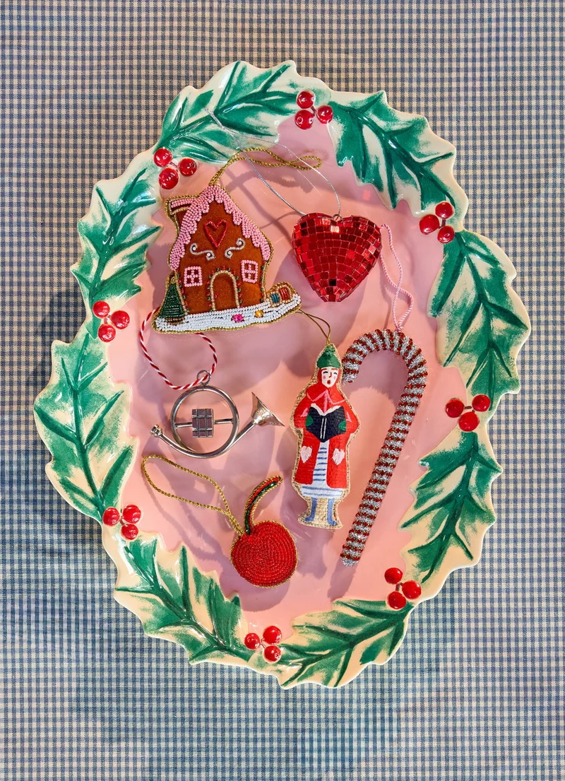 RICE Weihnachtsanhänger Zuckerstange