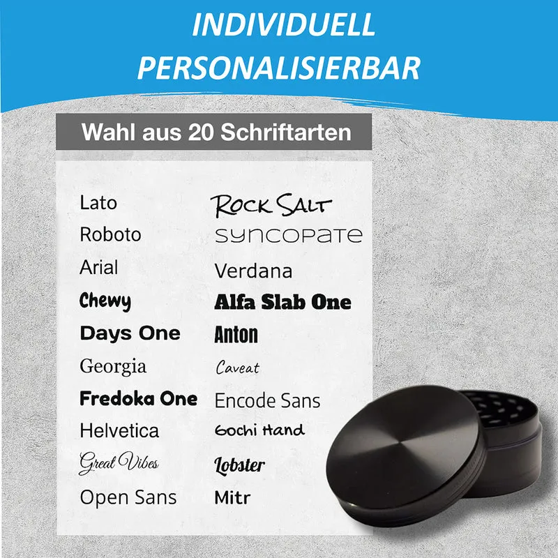 Aluminium Grinder personalisieren mit Logo