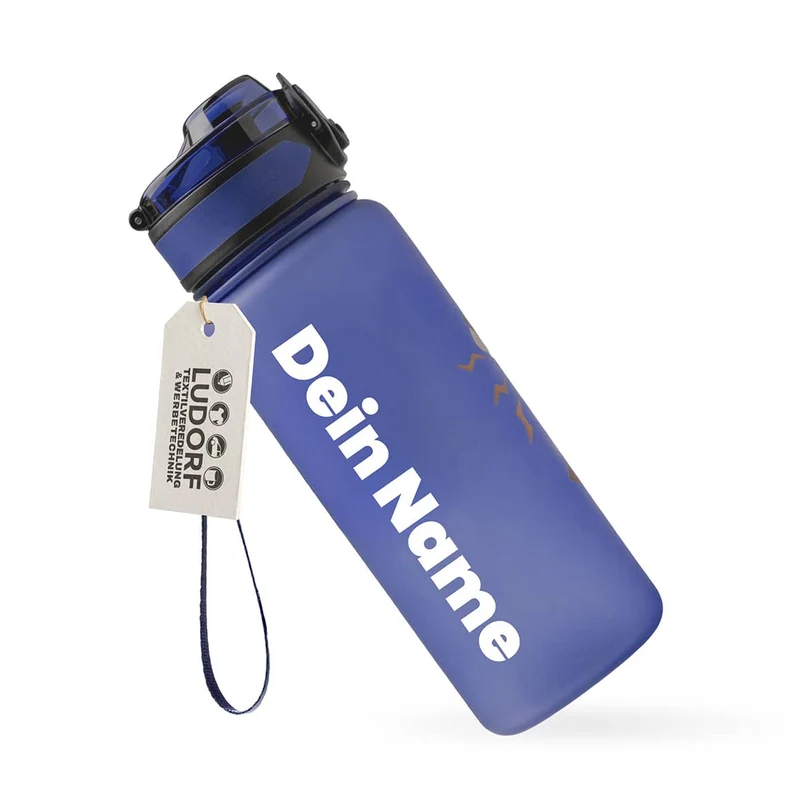 CAMPOS Kids Trinkflasche 500 ml mit Namen – Kinderflasche für Schule & Kindergarten