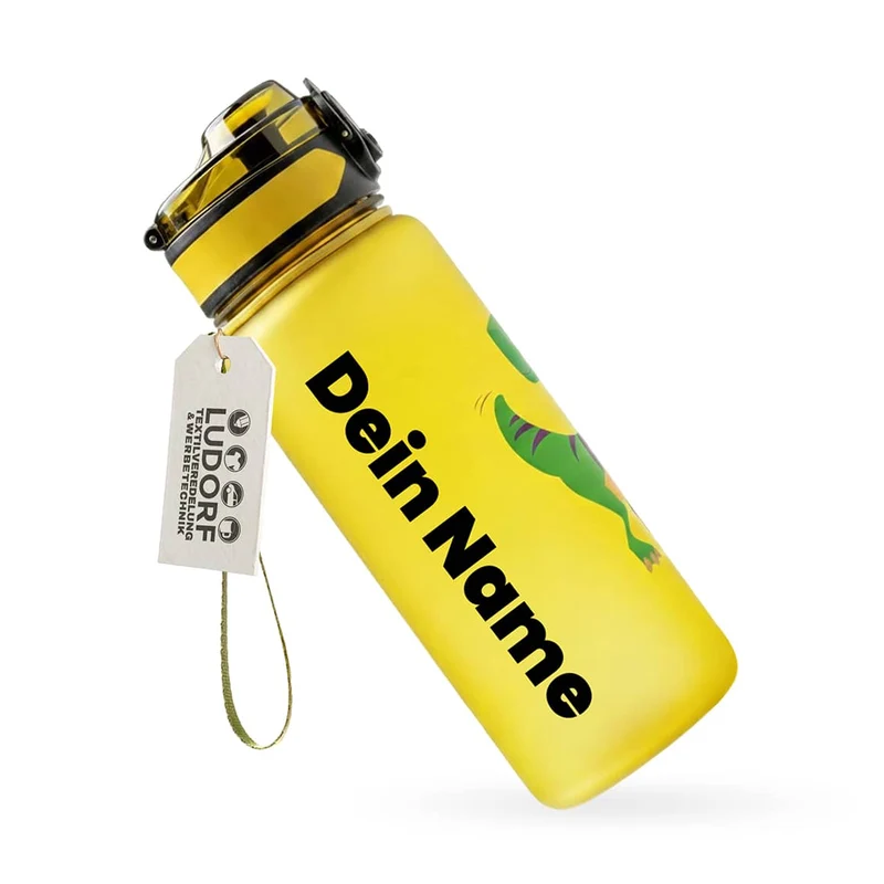 CAMPOS Kids Trinkflasche 500 ml mit Namen – Kinderflasche für Schule & Kindergarten