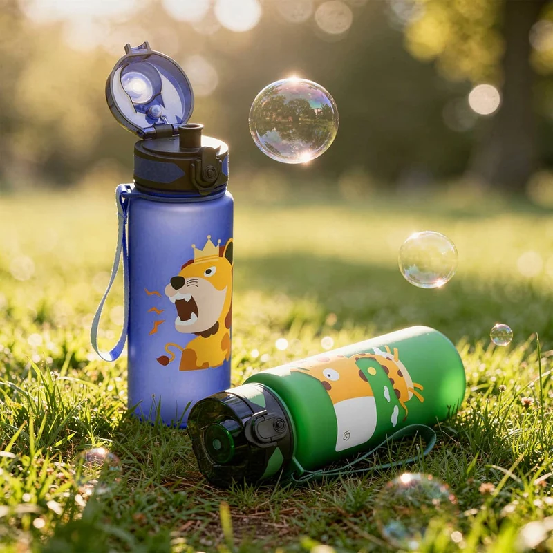 CAMPOS Kids Trinkflasche 500 ml mit Namen – Kinderflasche für Schule & Kindergarten