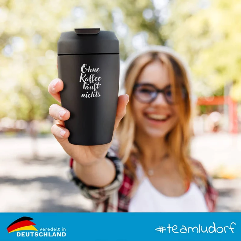 Thermobecher To Go mit Gravur – Edelstahl Werbeartikel
