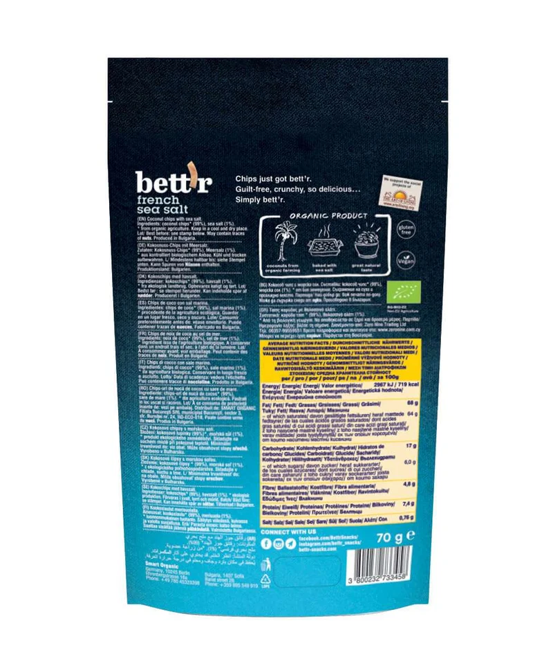 Bio Coconut Chips French Sea Salt