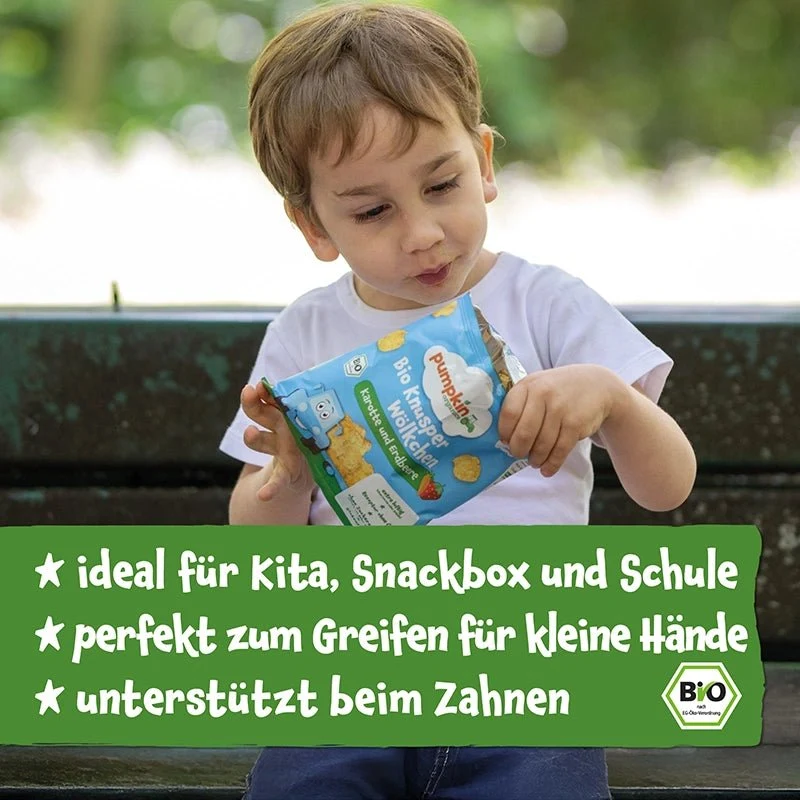 Bio Knusper Wölkchen Karotte und Erdbeere (8er Pack)
