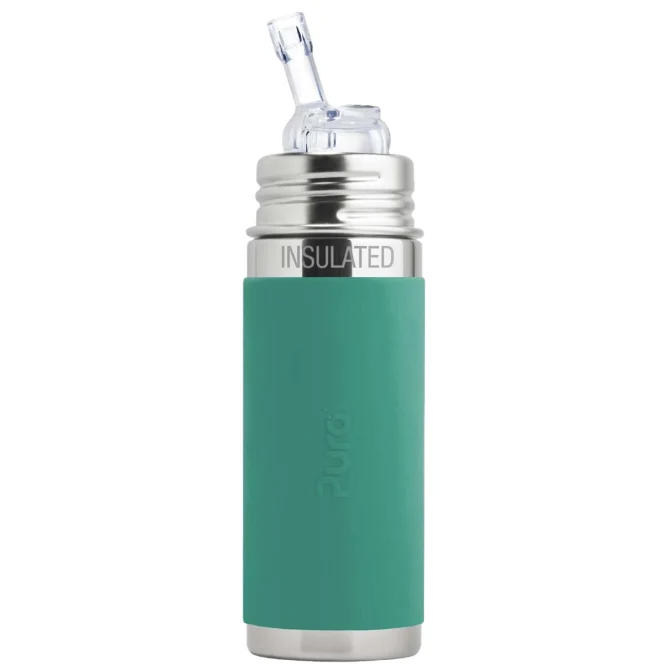 Pura Strohhalmflasche isoliert 260ml Moss