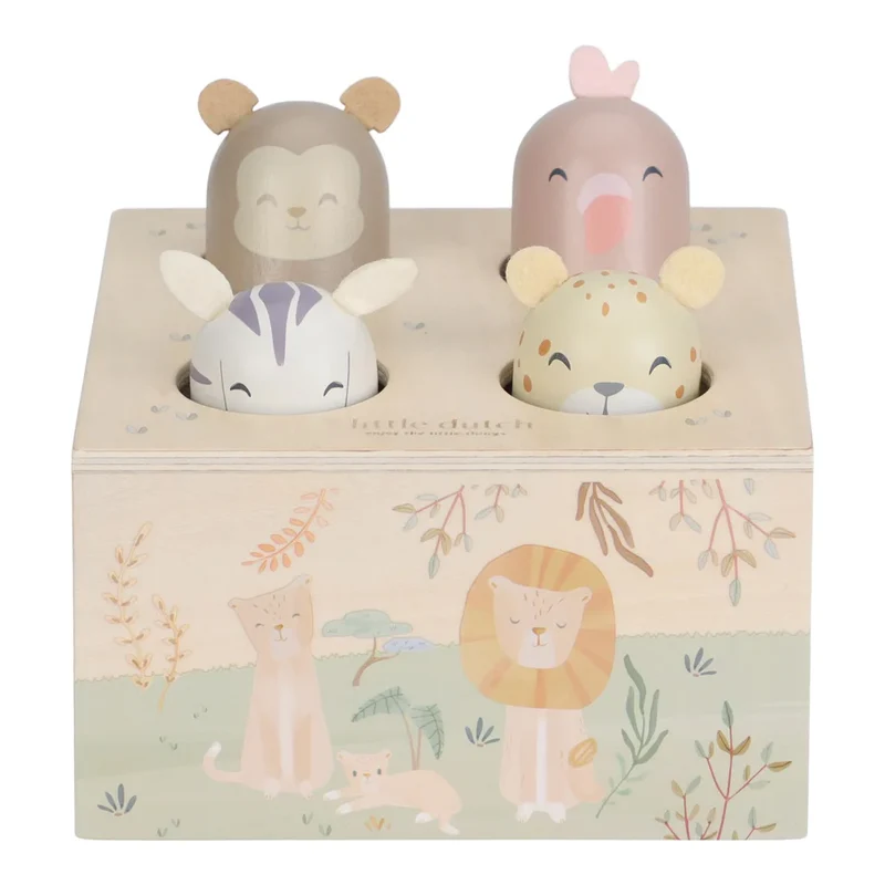 Pop-up aus Holz – Grün – Safari Friends
