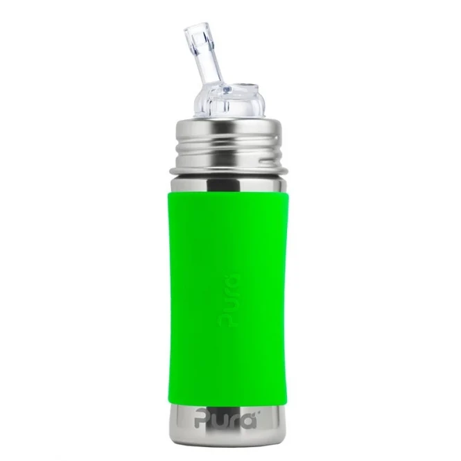 Pura Strohhalmflasche 325ml Green