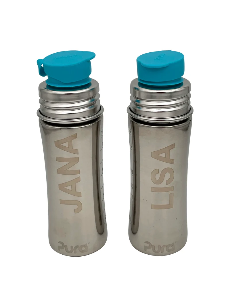 Pura Sportflasche 325ml ohne Überzug mit Gravur