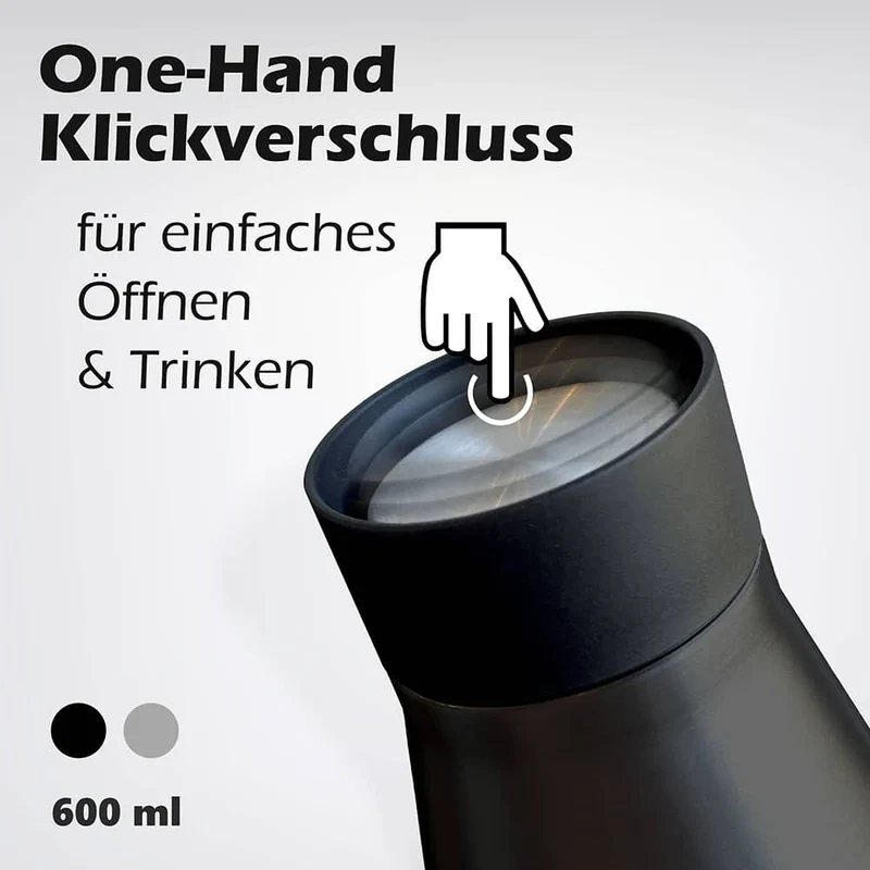 Thermosflasche mit Gravur – ClickTrip 600 ml aus Edelstahl