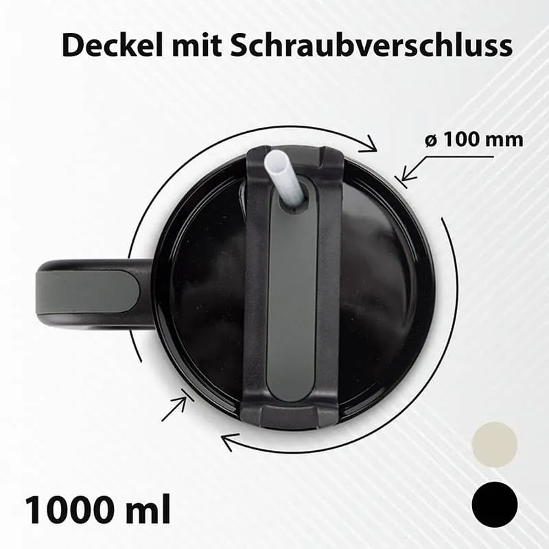 XXL Thermobecher 1 Liter mit Gravur und Griff
