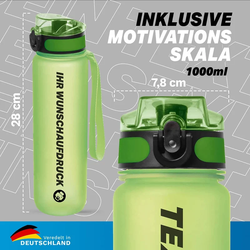 Trinkflasche CAMPOS 1000 ml individuell bedrucken