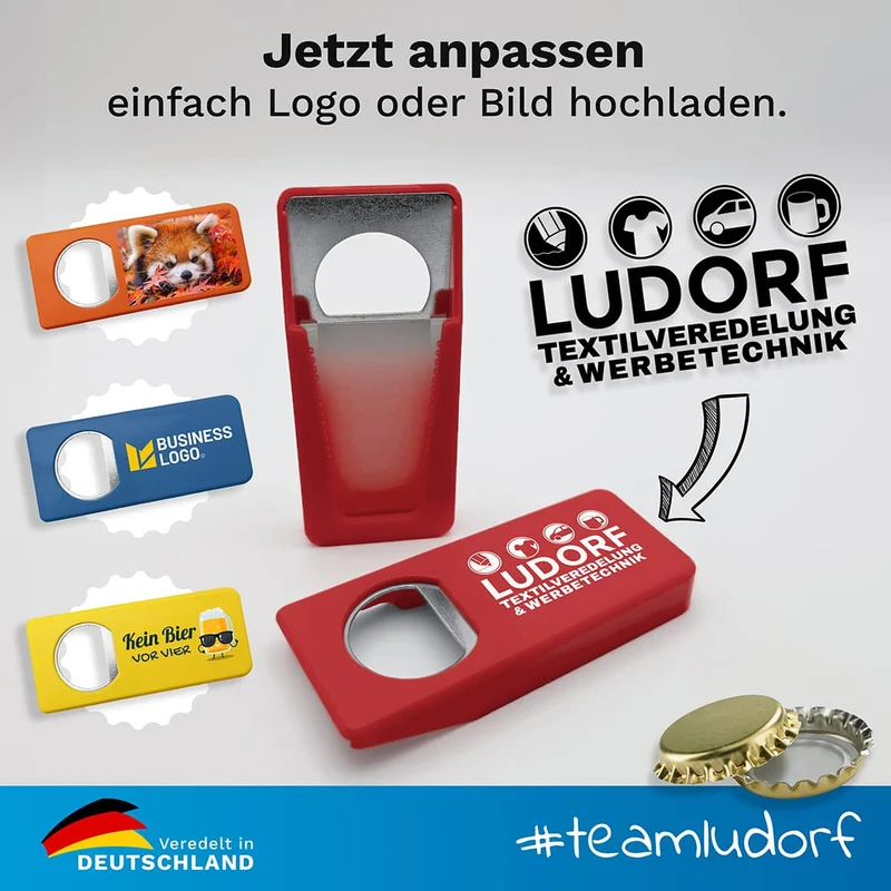 Personalisierter Flaschenöffner mit Verschluss