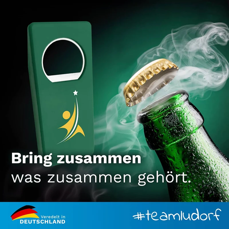 Personalisierter Flaschenöffner mit Verschluss