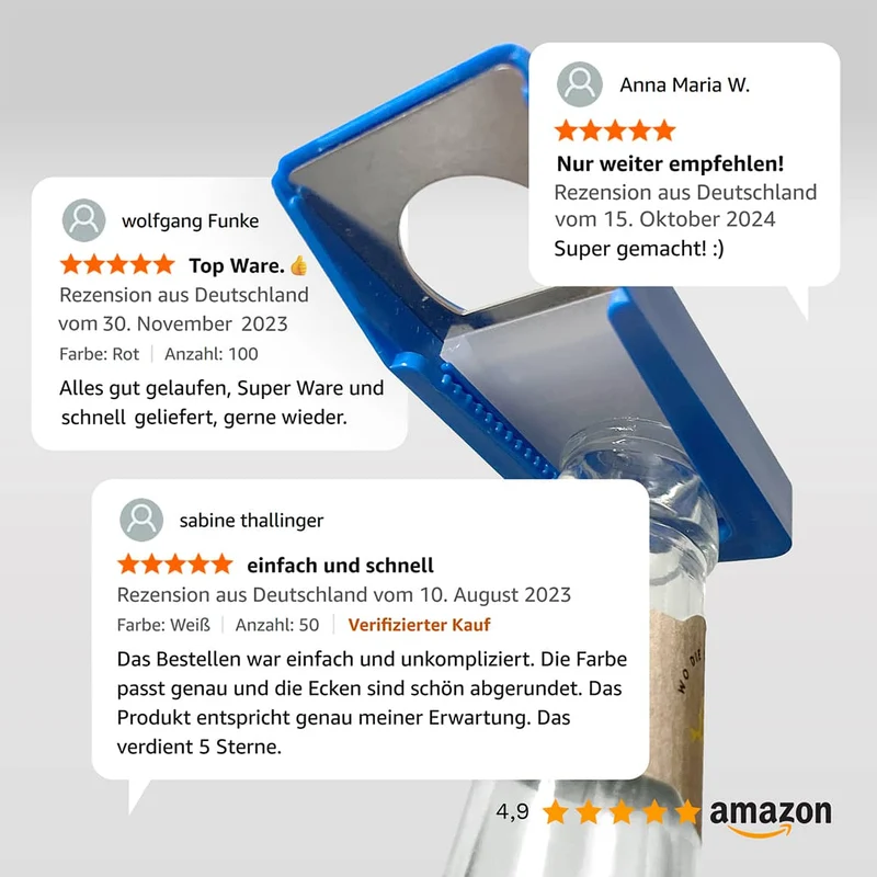 Personalisierter Flaschenöffner mit Verschluss