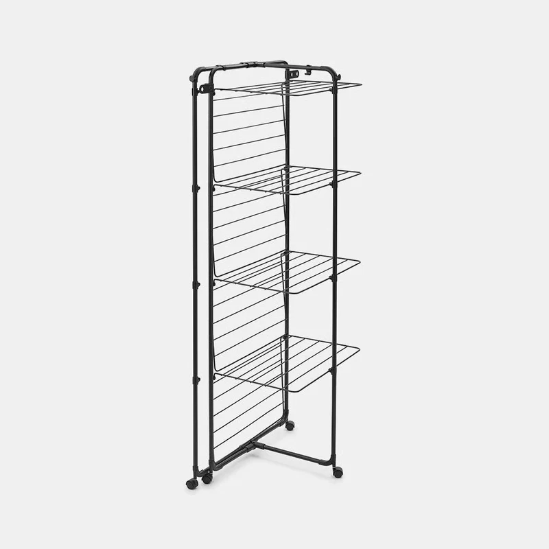 Brabantia HangOn Turm-Trockengestell, Matt Black, 30 m