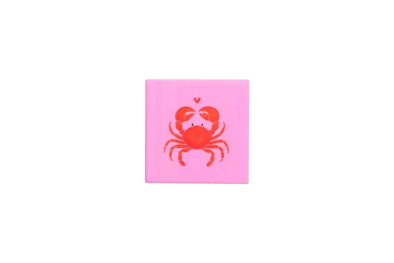 Love Tiles Fliese/ Untersetzer "KRABBE", rosa