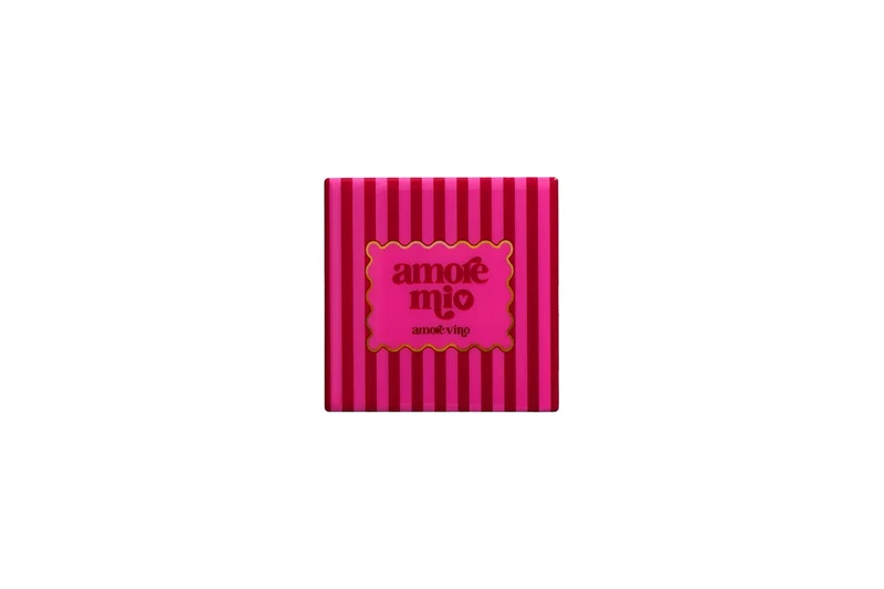 Love Tiles Fliese/ Untersetzer "AMORE MIO" rosa/ rot