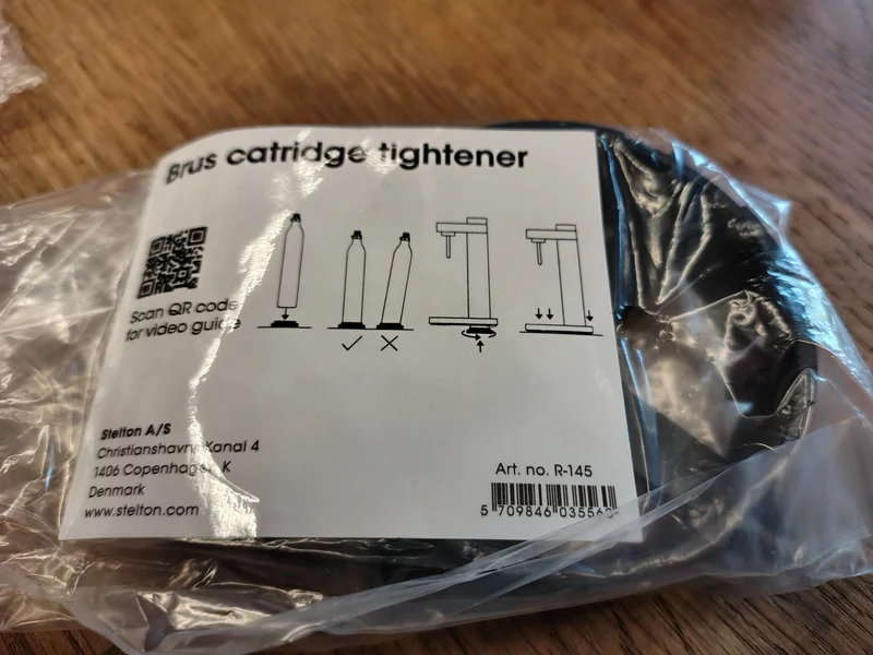 Brus Kartuschenhalter cartridge tightener, Zusatzteil Stelton Sprudler
