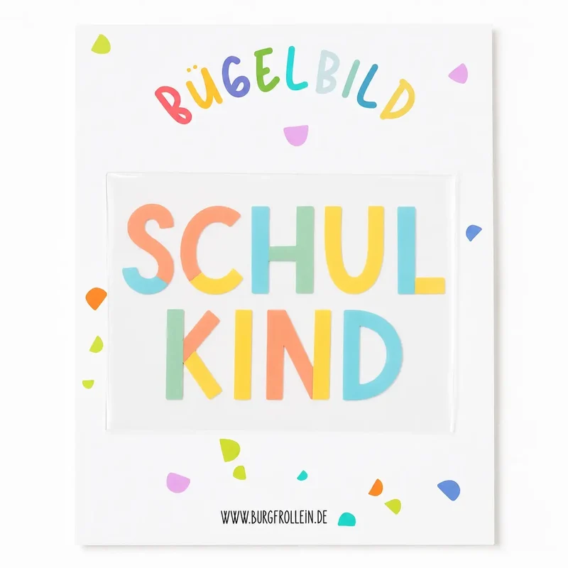 Bügelbild "Schulkind" zum Aufbügeln