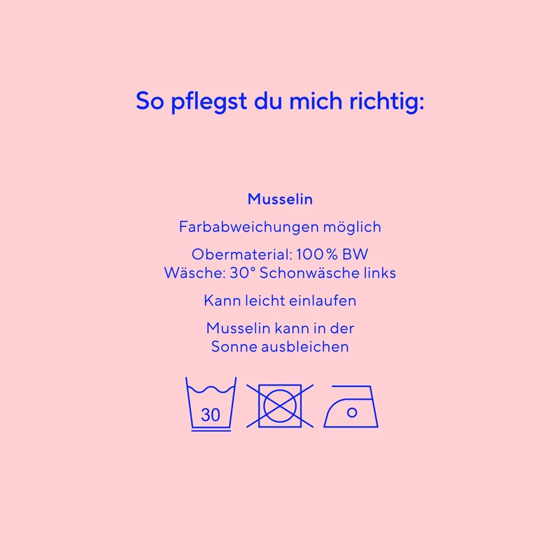 Musselin Tuch Dreieck Leo Orange