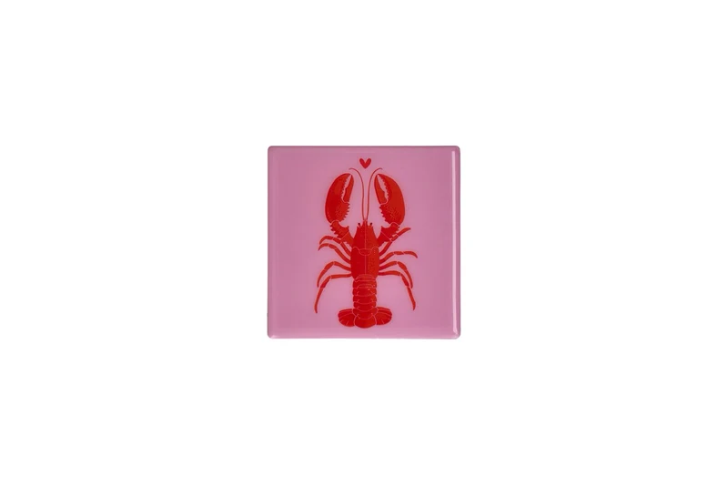Love Tiles Fliese/ Untersetzer "HUMMER" -rosa