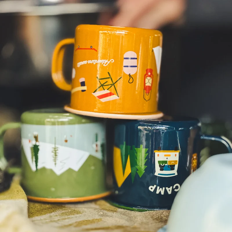 ROADTYPING Emaille Tasse - 350 ml