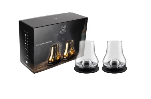 WHISKY ATMOSPHERE, Verkostungsset mit Kühlsockel, mattschwarz