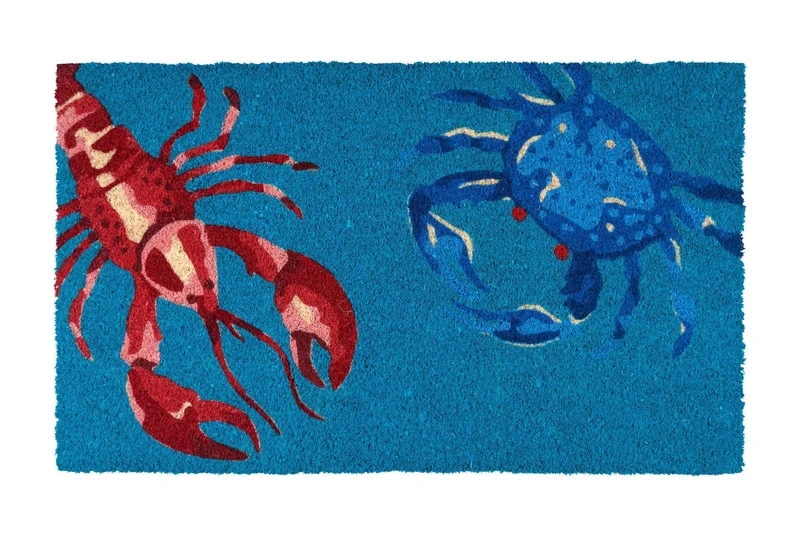 FUSSMATTE, "COTE D`AZUR -blau, rot, türkis