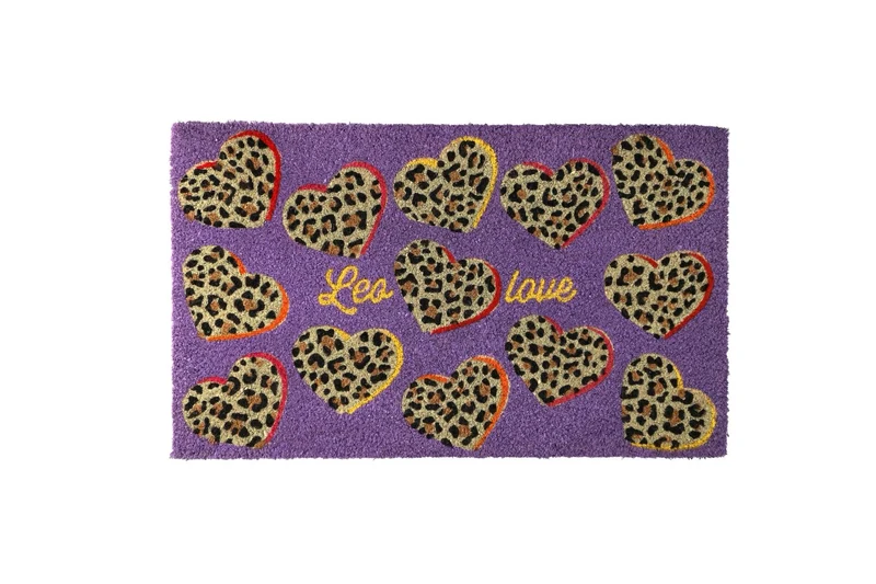 FUSSMATTE, "LEO LOVE" - lila