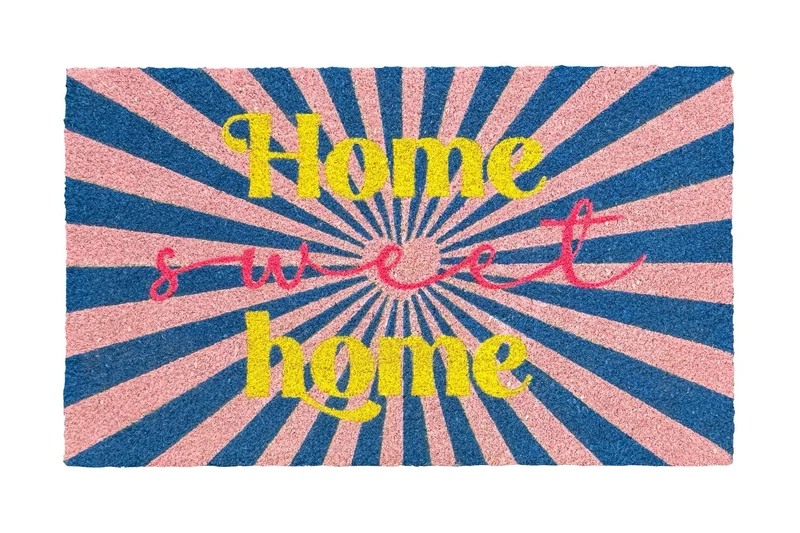 FUSSMATTE, "HOME SWEET HOME" -mehrfarbig