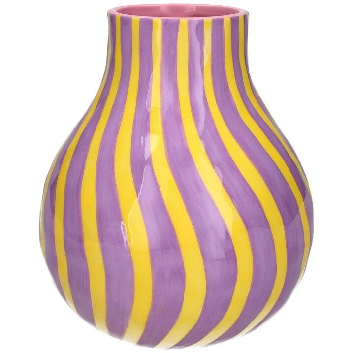 Artisan Vase Lila/gelb