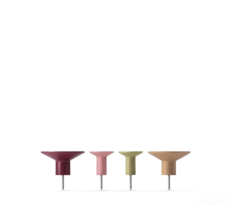 WANDHAKEN-SET „FUCHSIA“ (4-teilig)