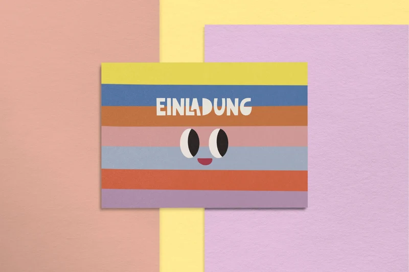 Einladungskarten "Regenbogen"