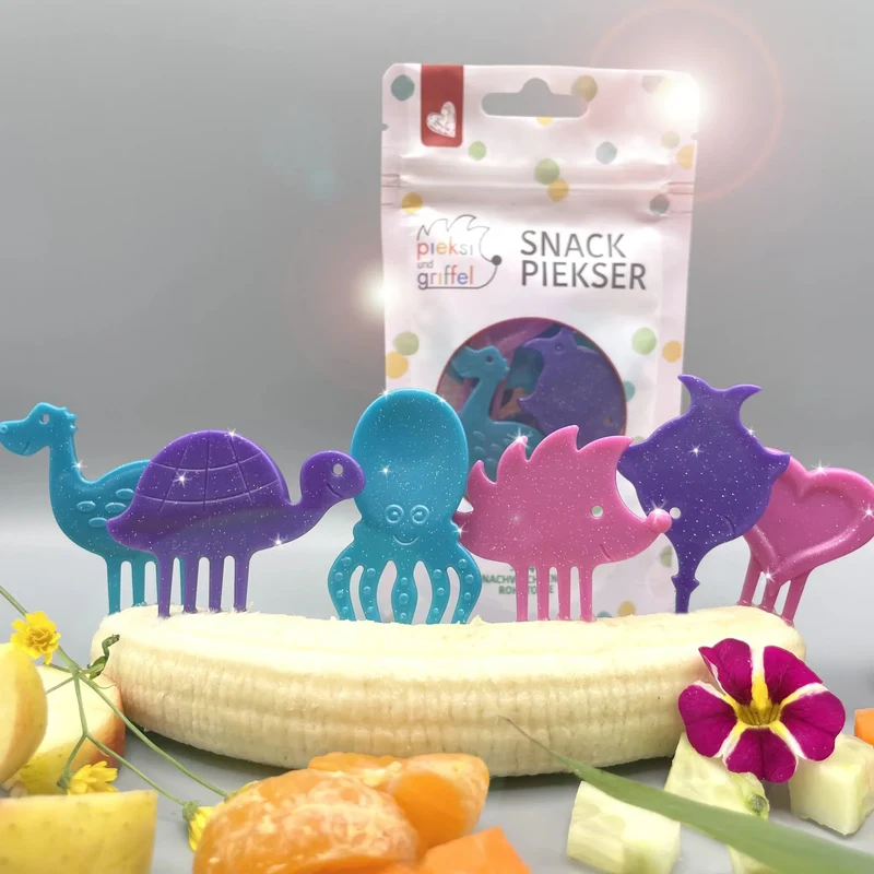 Glitzerndes Snackpiekser Set "Itzi-Glitzi-Pieksis" von Pieksi & Griffel, 6er Set