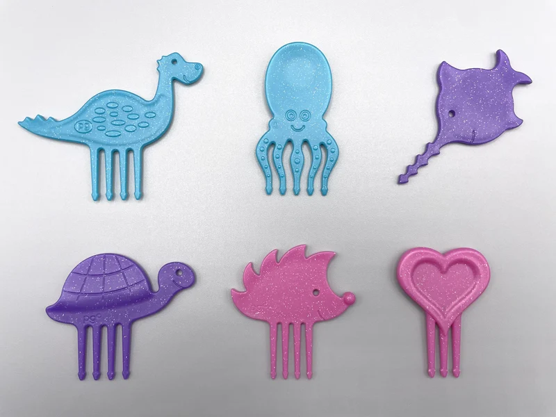 Glitzerndes Snackpiekser Set "Itzi-Glitzi-Pieksis" von Pieksi & Griffel, 6er Set